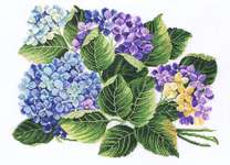 Click for more details of Hydrangea (cross stitch) by Eva Rosenstand