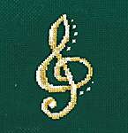 Click for more details of Jewelry - Treble Clef (cross stitch) by Andriana
