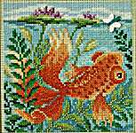 Click for more details of Koi Pond (beadwork) by Mill Hill