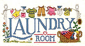 Click for more details of Laundry Room (cross stitch) by Imaginating