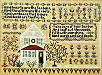 Click for more details of Lebanon House Sampler (cross stitch) by Rosewood Manor