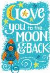 Click for more details of Love you to the Moon (cross stitch) by Imaginating