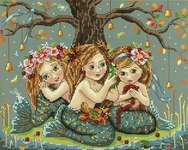 Click for more details of Mermaids (cross stitch) by Merejka