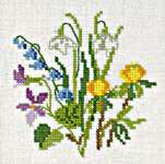 Click for more details of Mini Picture Spring Garden (cross stitch) by Eva Rosenstand