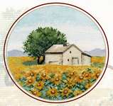 Click for more details of Miniature Sunflowers (cross stitch) by Oven Company