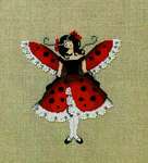 Click for more details of Miss Ladybug (cross stitch) by Nora Corbett
