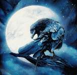 Click for more details of Moon Raven (cross stitch) by Kustom Krafts