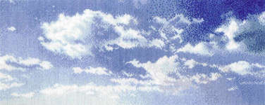Click for more details of Morning Sky with Cirrus Clouds (cross stitch) by Thea Gouverneur