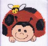 Click for more details of My First Kit - Ladybird (cross stitch) by Permin of Copenhagen