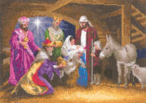 Click for more details of Nativity (cross stitch) by John Clayton