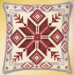 Click for more details of Nordic Snowflake Cushion Front (tapestry) by Vervaco