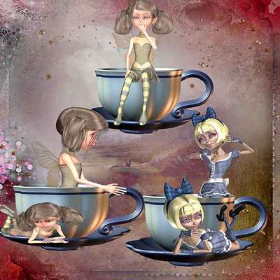 Click for more details of Not my Cup of Tea 2 (digital downloads) by DawnsDesigns