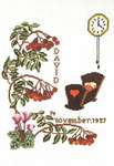 Click for more details of November Birth Record (cross stitch) by Thea Gouverneur