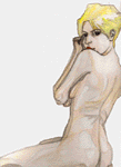 Click for more details of Nude 1 (watercolour) by Julie Peden