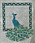 Click for more details of Ode to a Peacock (cross stitch) by Jan Hicks