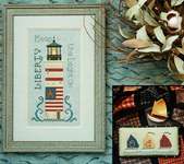 Click for more details of One if by the Sea (cross stitch) by The Cross-Eyed Cricket