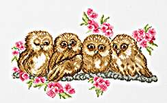 Click for more details of Owls (cross stitch) by Permin of Copenhagen