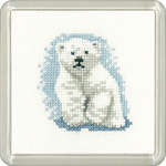 Click for more details of Polar Bear Cub Coaster (cross stitch) by Sue Ryder