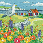 Click for more details of Poppy Shore (cross stitch) by Karen Carter