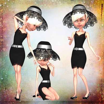 Click for more details of Pretty Ladies3 (digital downloads) by DawnsDesigns