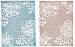 Click for more details of Printed Aida - White Lace on Spotted Fabric (fabric) by MP Studios