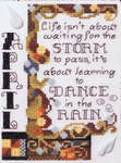 Click for more details of Quote of the Month - April (cross stitch) by Stoney Creek