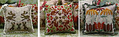 Click for more details of Rabbit Rabbit January, February and March (cross stitch) by Ink Circles