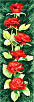 Click for more details of Red Roses Panel (cross stitch) by John Clayton