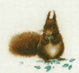 Click for more details of Red Squirrel (cross stitch) by Marjolein Bastin