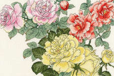 Click for more details of Rose Blooms (cross stitch) by Bothy Threads