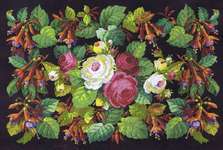 Click for more details of Roses and Fuchsias (cross stitch) by Permin of Copenhagen