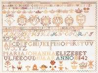 Click for more details of Sampler 1842 (cross stitch) by Thea Gouverneur