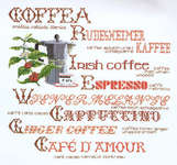 Click for more details of Sampler of Coffee (cross stitch) by Thea Gouverneur