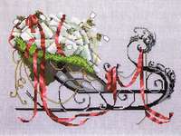 Click for more details of Santa's Sleigh (cross stitch) by Nora Corbett