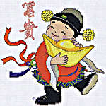 Click for more details of Set of Chinese Blessing Dolls (cross stitch) by Pinn Stitch