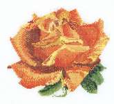 Click for more details of Single Rose (cross stitch) by Thea Gouverneur