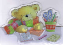 Click for more details of Special Delivery Clear Stamps - Stamping Teddy (stamps) by Helz Cuppleditch