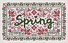 Click for more details of Spring Flowers And Hearts (cross stitch) by Happiness is Heart Made