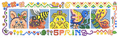 Click for more details of Spring Friends (cross stitch) by Imaginating