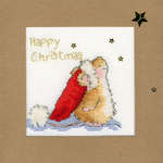 Click for more details of Star Gazing Christmas Card (cross stitch) by Bothy Threads