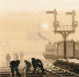 Click for more details of Steam Team (cross stitch) by Phil Smith