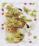 Click for more details of Strawberries and Birds (cross stitch) by Marjolein Bastin