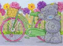 Click for more details of Tatty Teddy - Spring Cycle (cross stitch) by DMC Creative