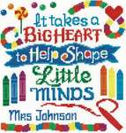 Click for more details of Teachers Have A Big Heart (cross stitch) by Imaginating