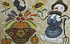 Click for more details of The Farmer (cross stitch) by Cottage Garden Samplings