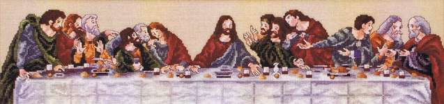 Click for more details of The Last Supper (cross stitch) by Stoney Creek