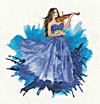 Click for more details of The Violinist (cross stitch) by John Clayton