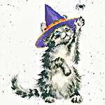 Click for more details of The Witch's Cat (cross stitch) by Bothy Threads
