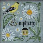 Click for more details of There is Beauty in Simplicity (cross stitch) by Cottage Garden Samplings