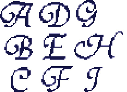 Click for more details of Tiranti Font Alphabet crossstitch pattern by 